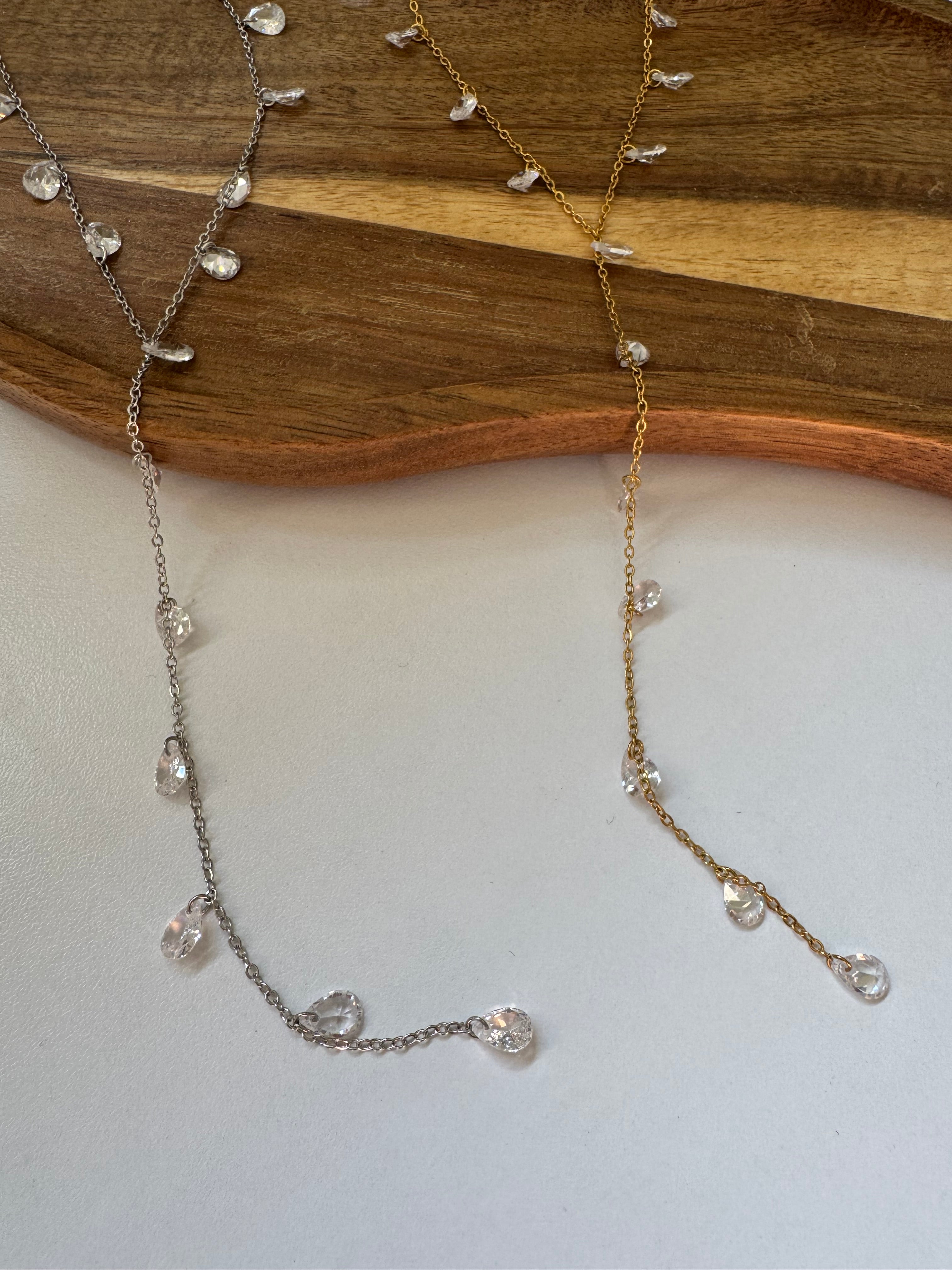 שרשרת עניבה זירקונים