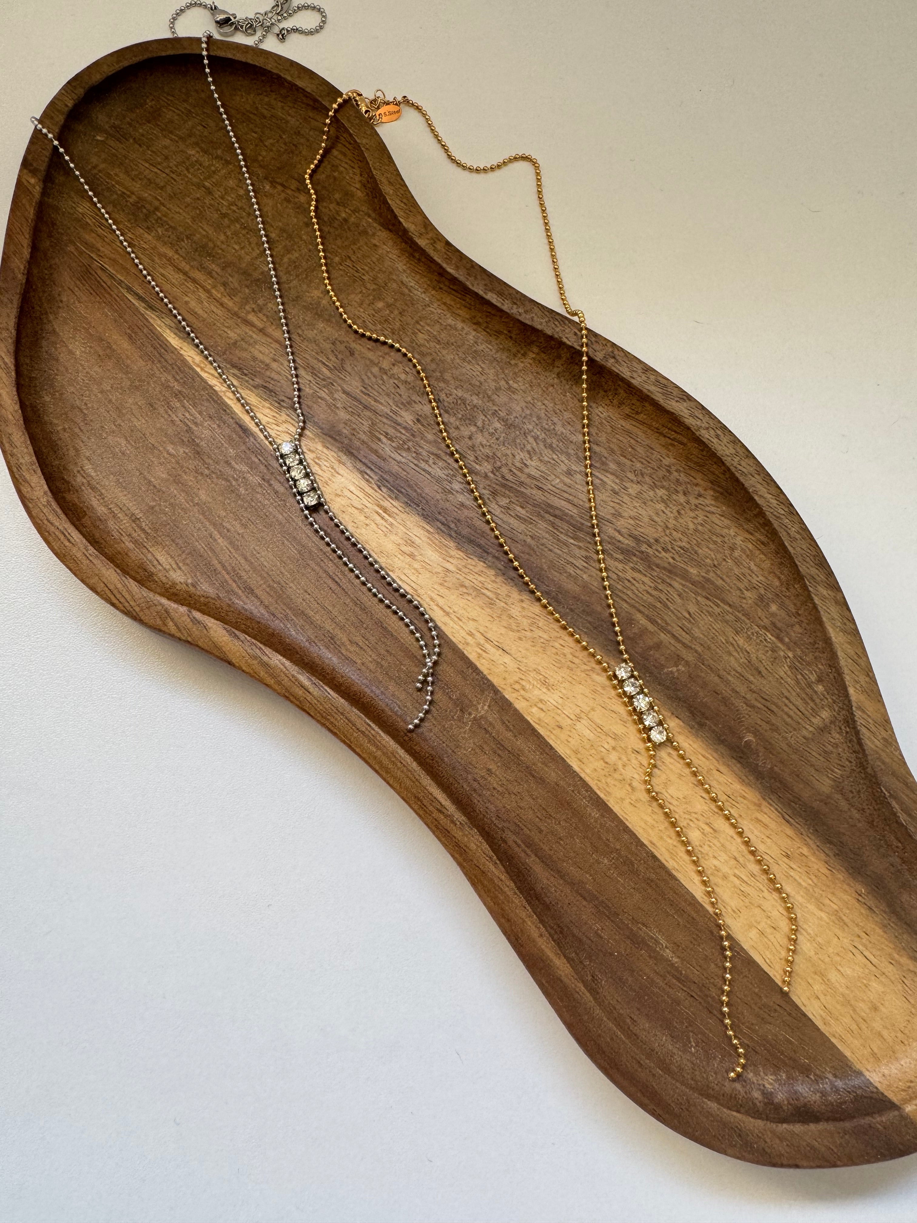 שרשרת עניבה זירקונים