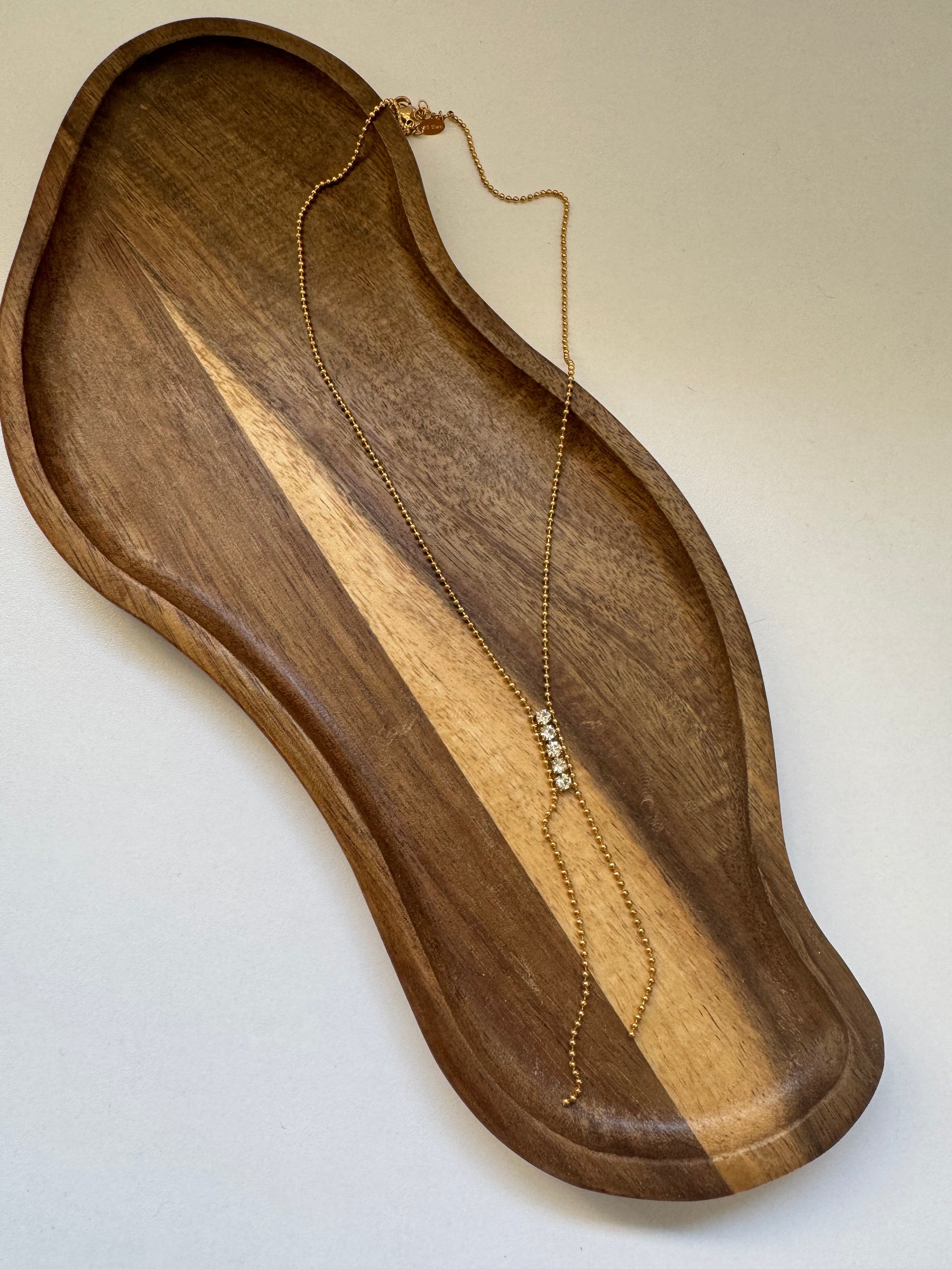 שרשרת עניבה זירקונים