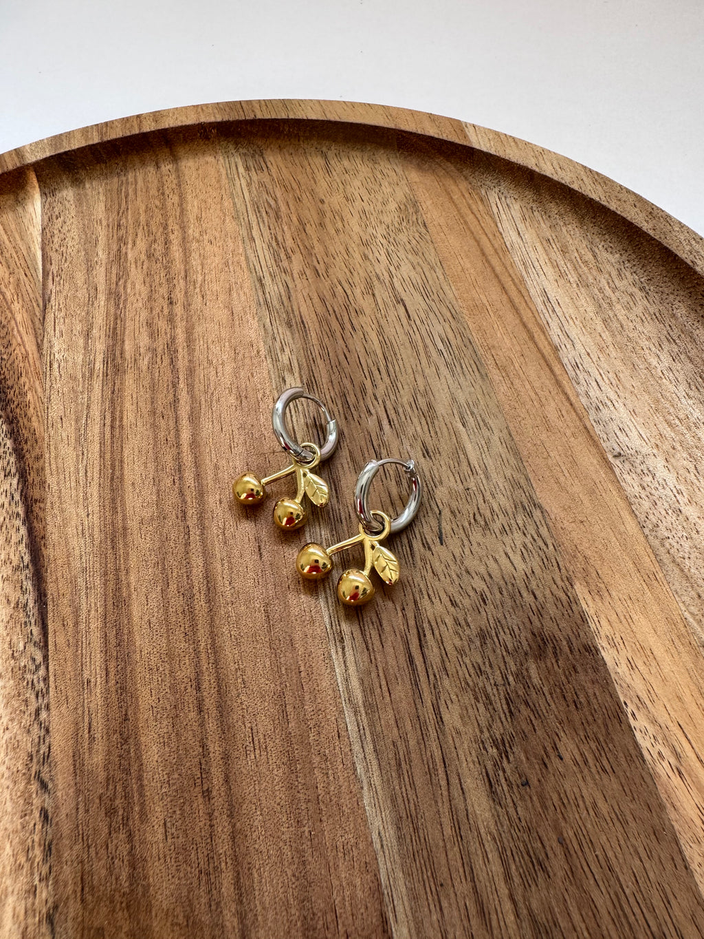 עגילי דובדבן משולב