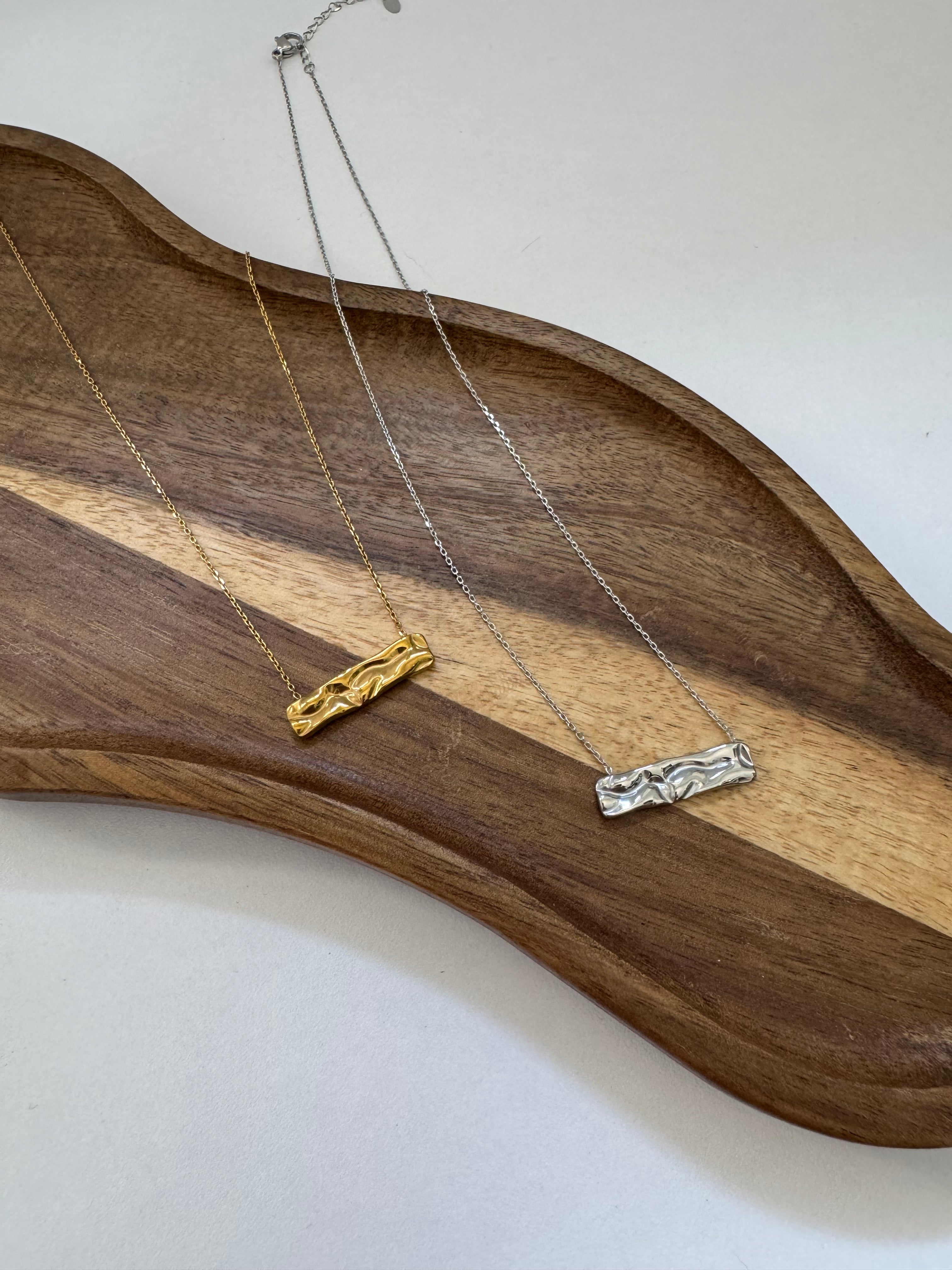 שרשרת תליון מלבן