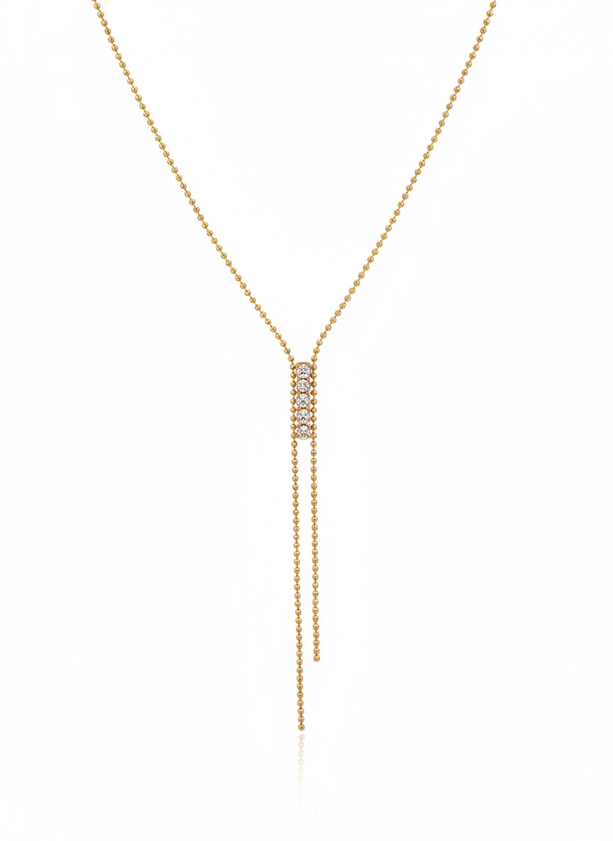 שרשרת עניבה זירקונים