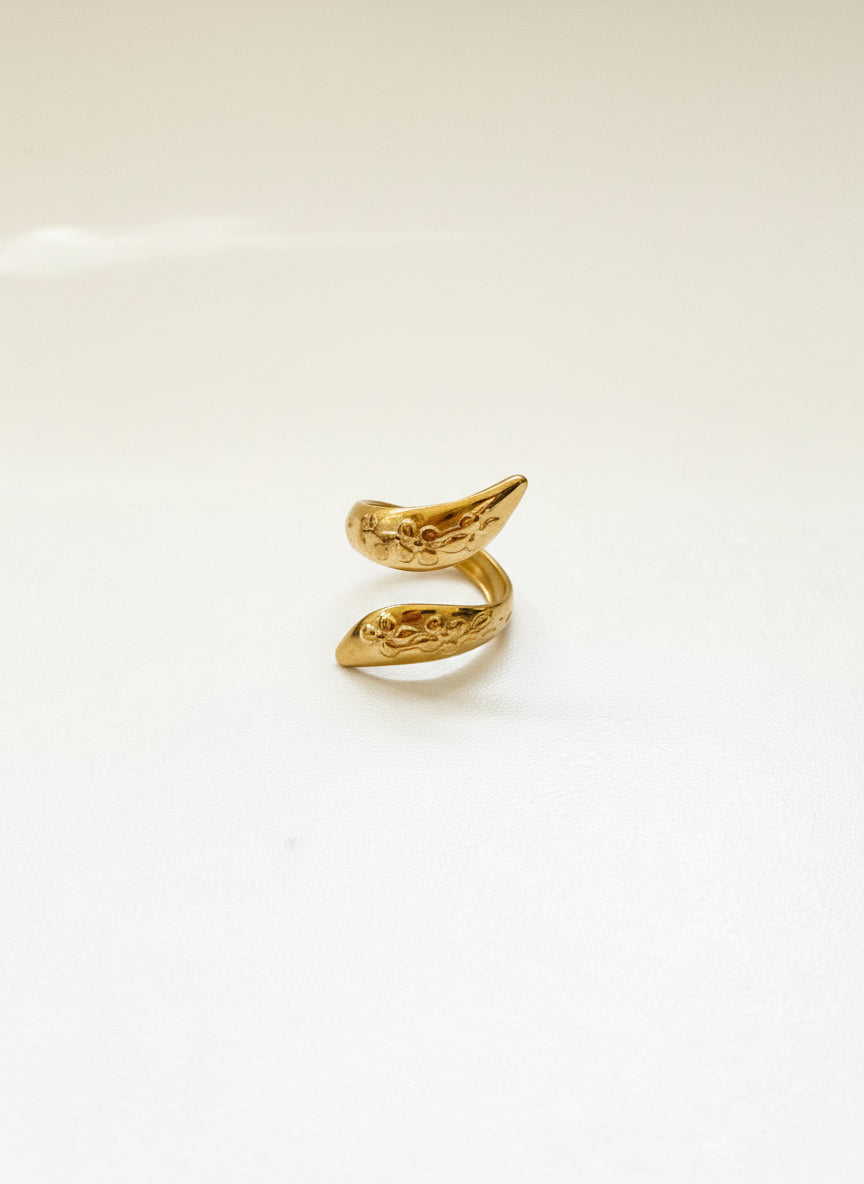 טבעת נחש פרחים