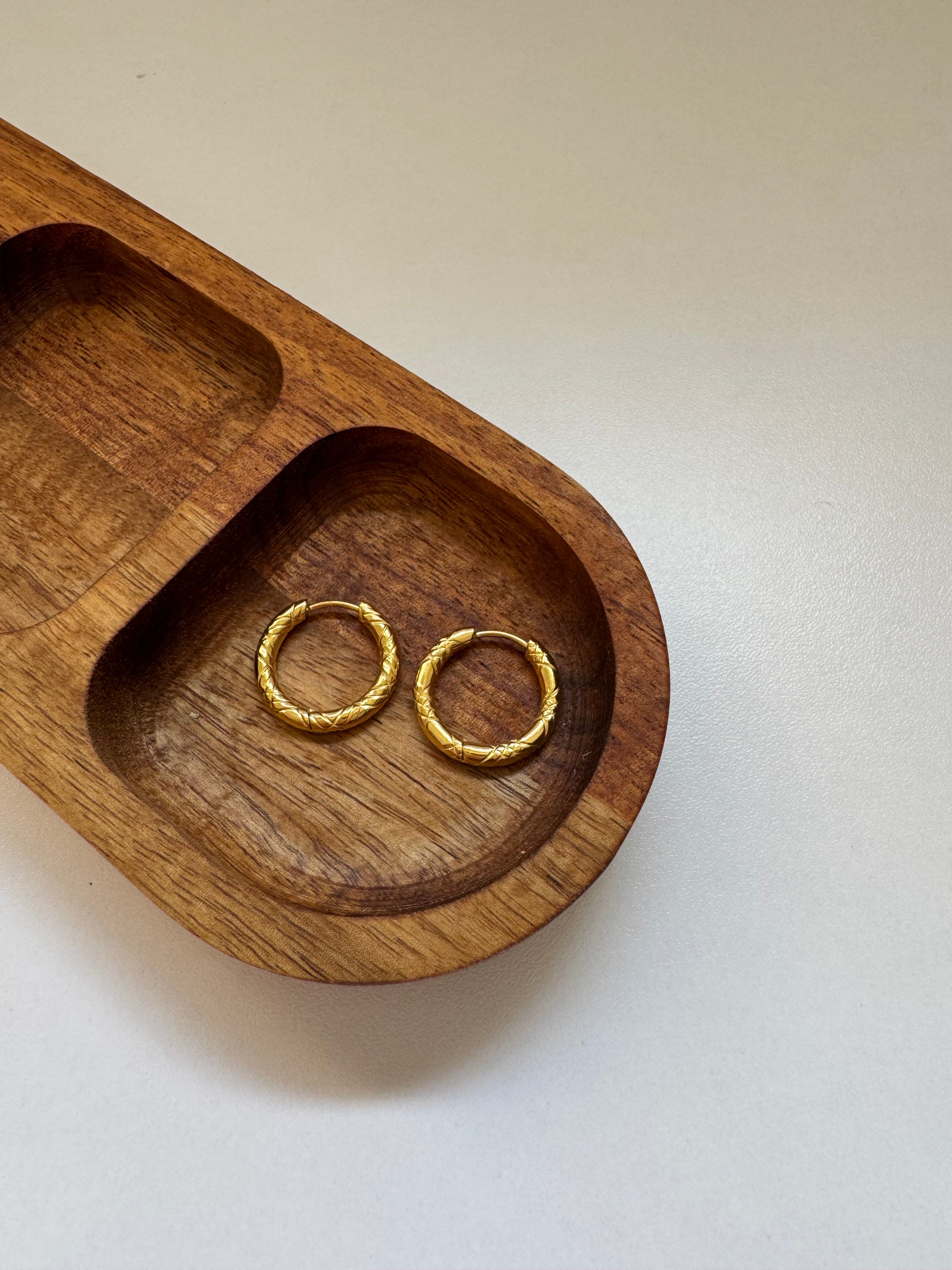 עגילי חישוק נחש