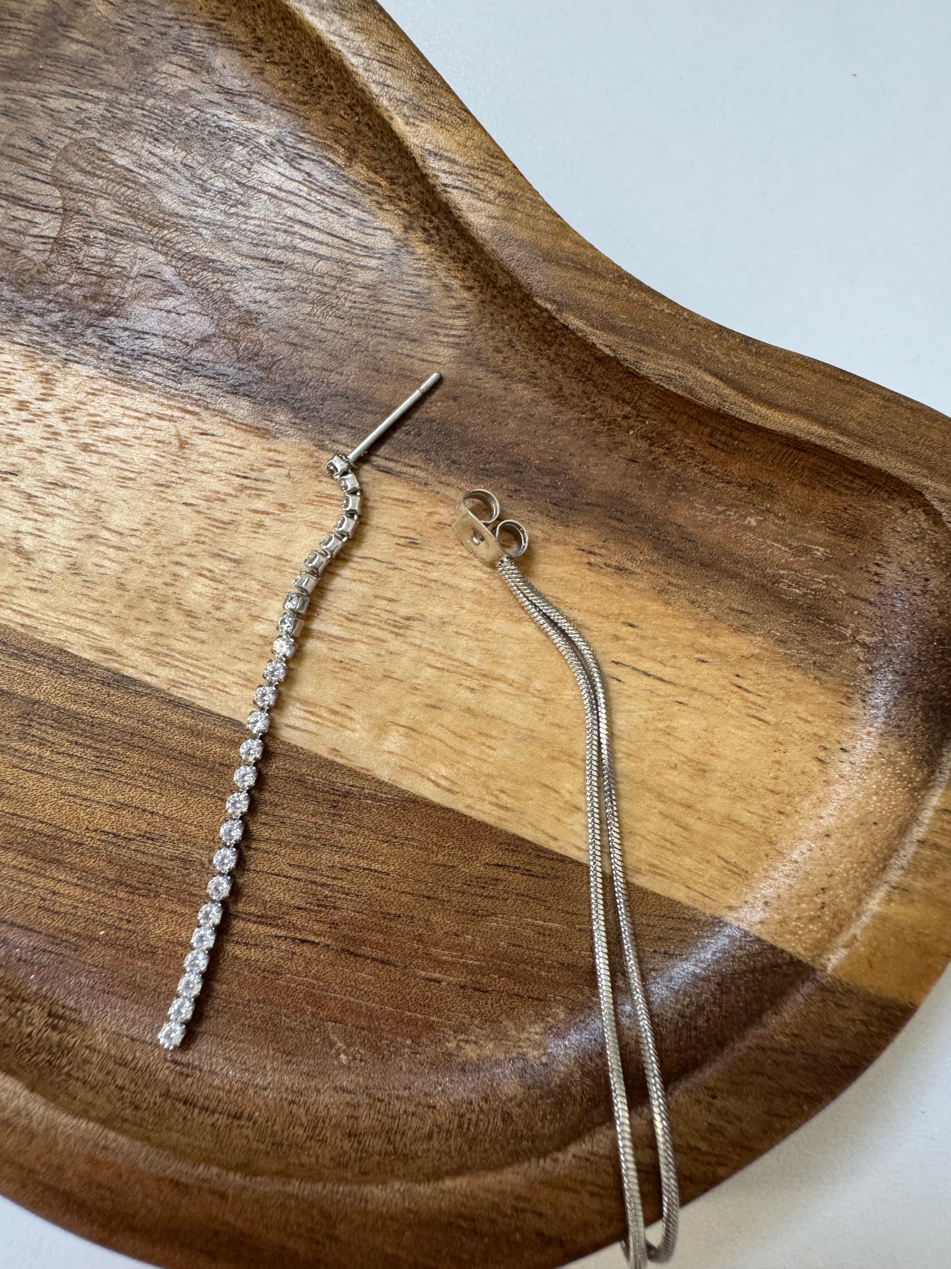 עגילי קריסטלים נופלים